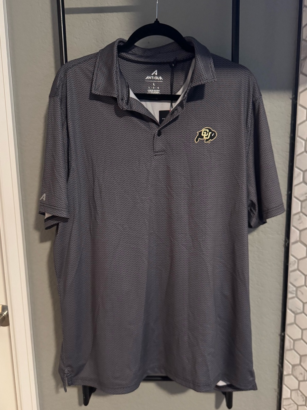 Antigua Gray CU Buffaloes Performance Polo Men’s Large